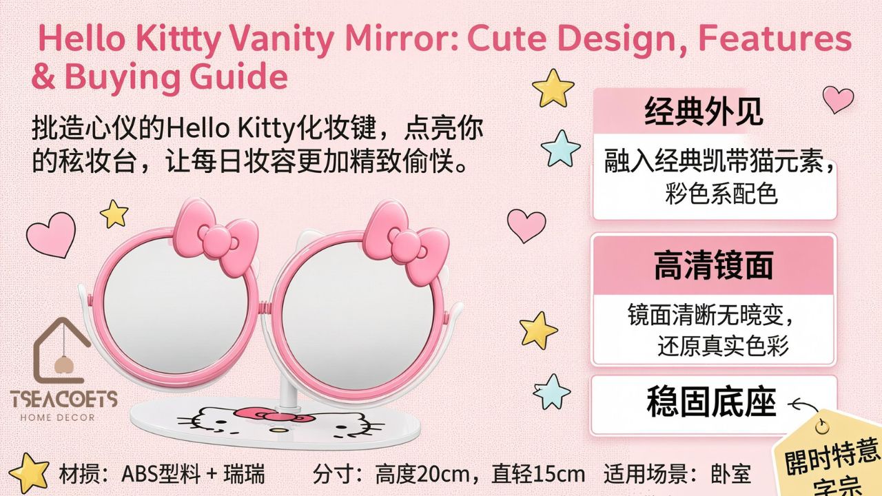 Hello Kitty Vanity Mirror Cute Design, Features & Buying Guide