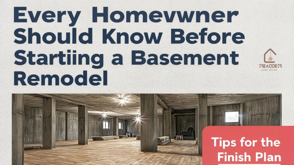 What Every Homeowner Should Know Before Starting a Basement Remodel