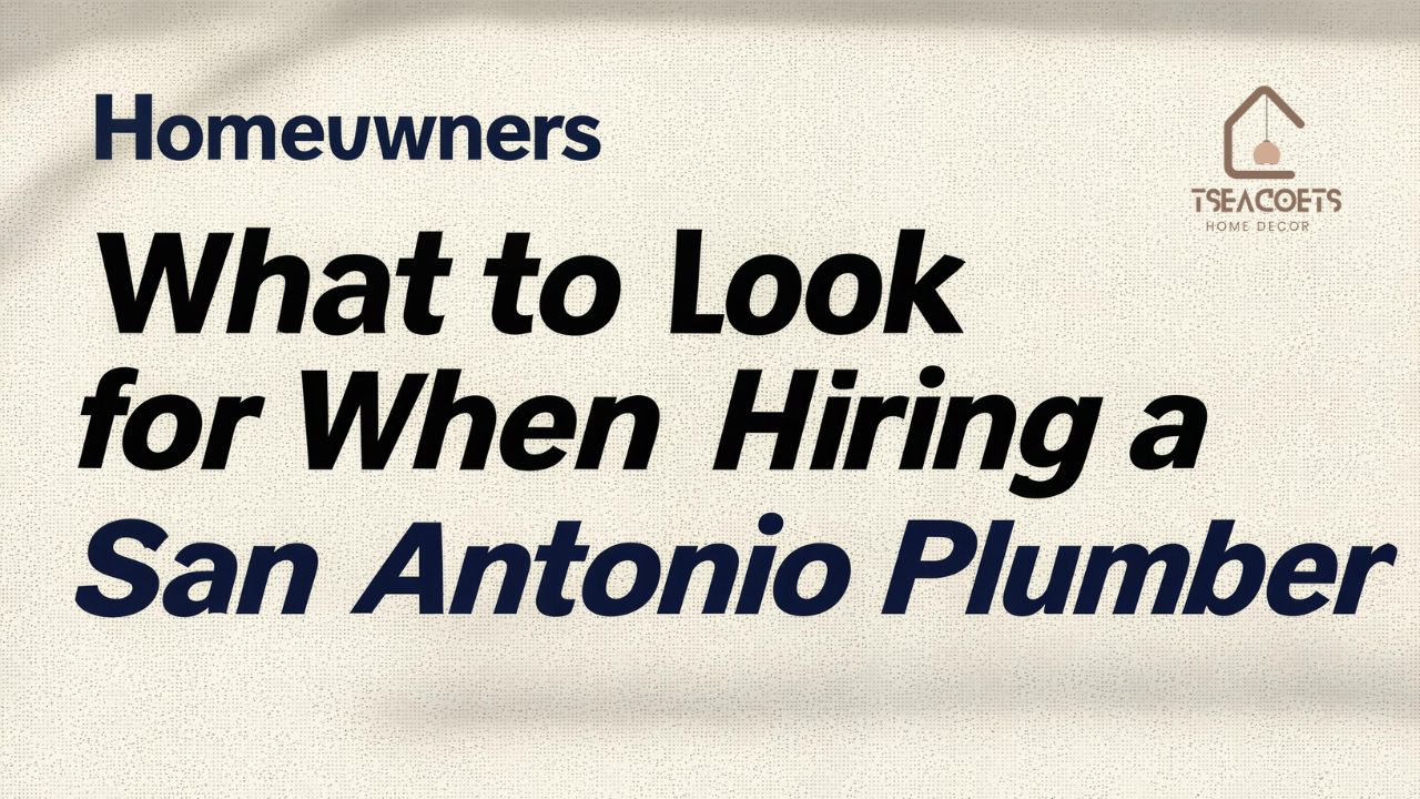 Homeowners What to Look for When Hiring a San Antonio Plumber
